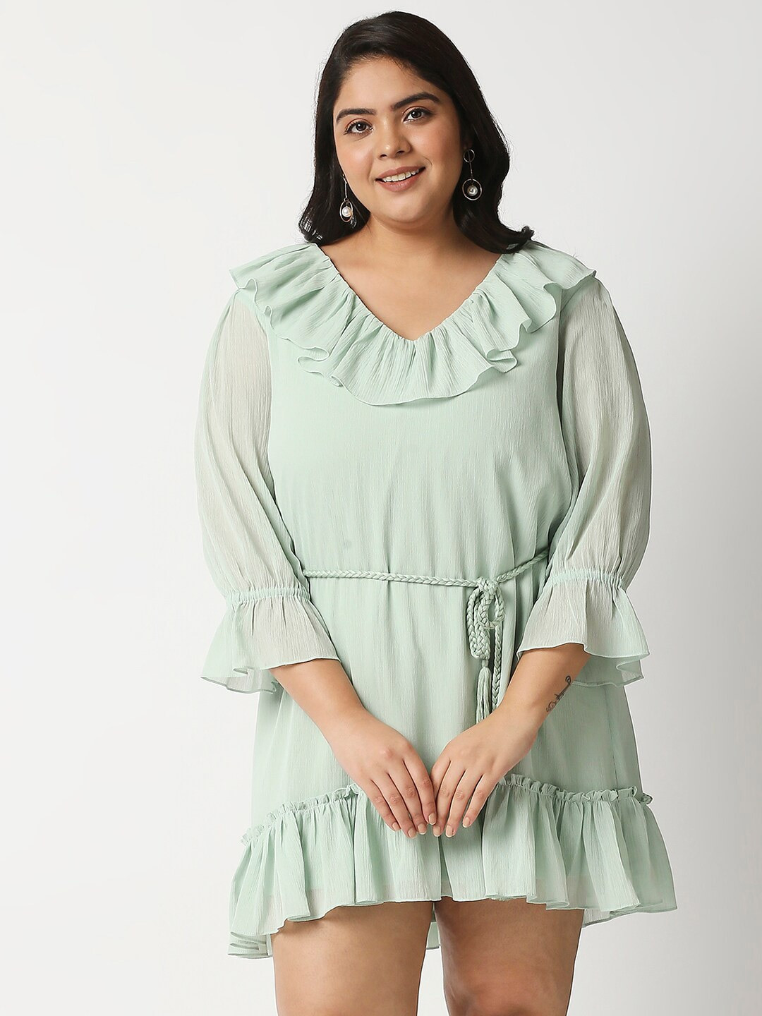 

20Dresses Green Chiffon A-Line Dress
