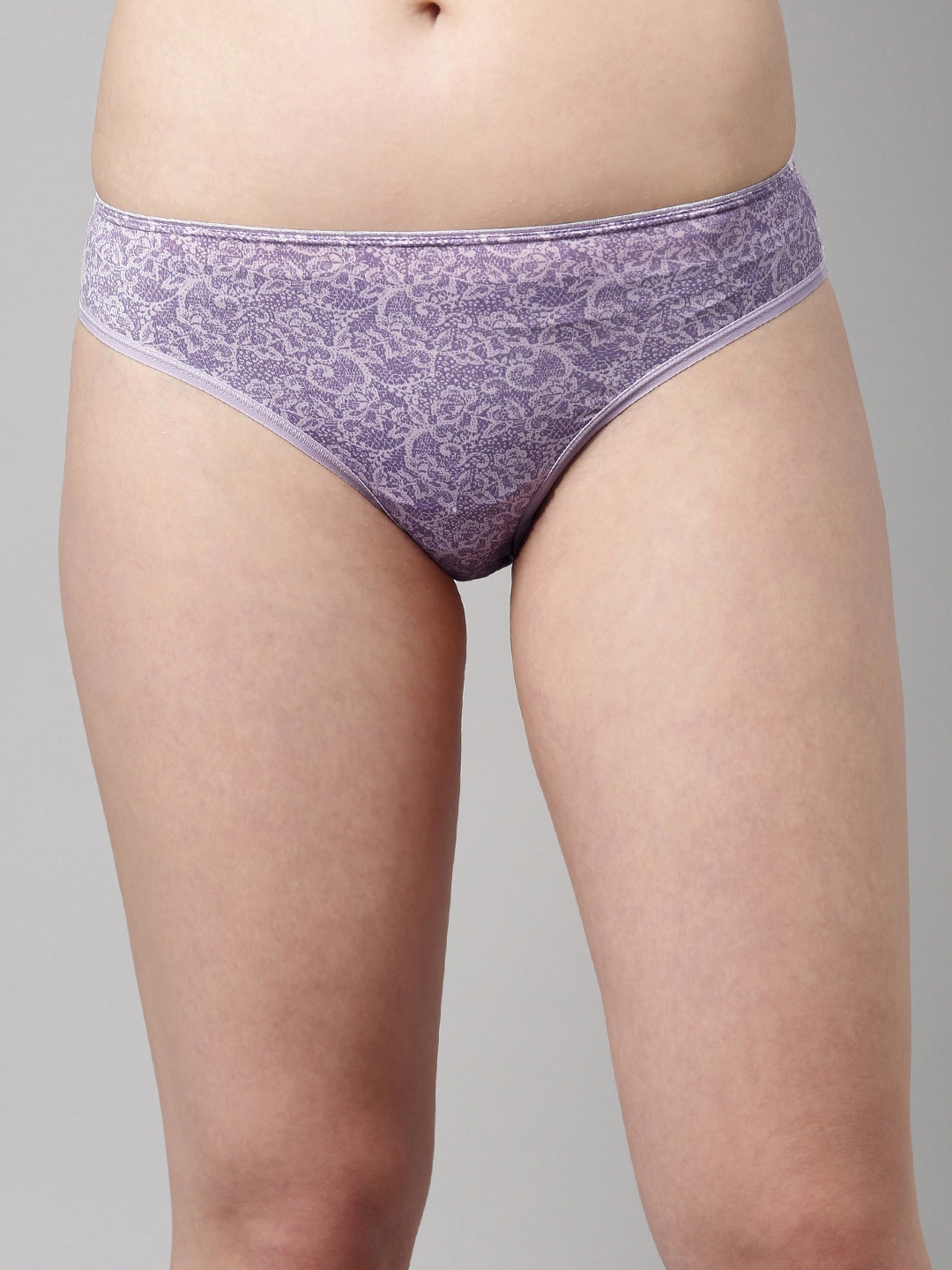 

Enamor Women Low Waist Co-ordinate Bikini Panty with Flat Elastic P000, Purple