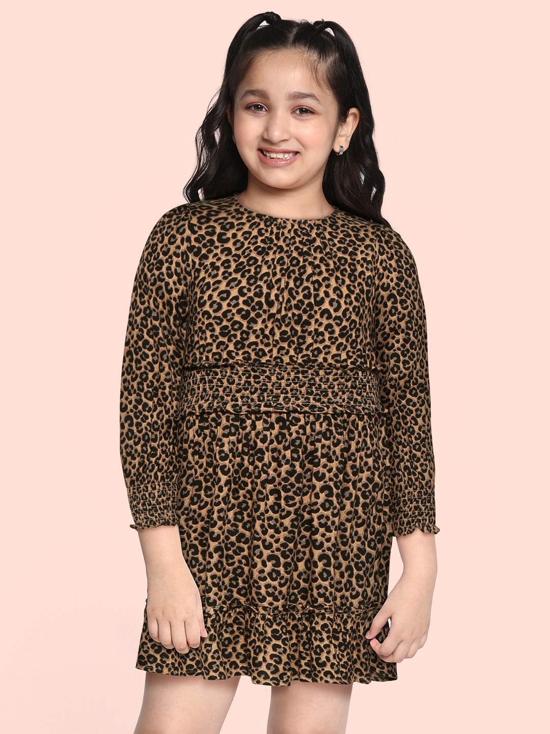 

Marks & Spencer Beige & Black Animal Dress