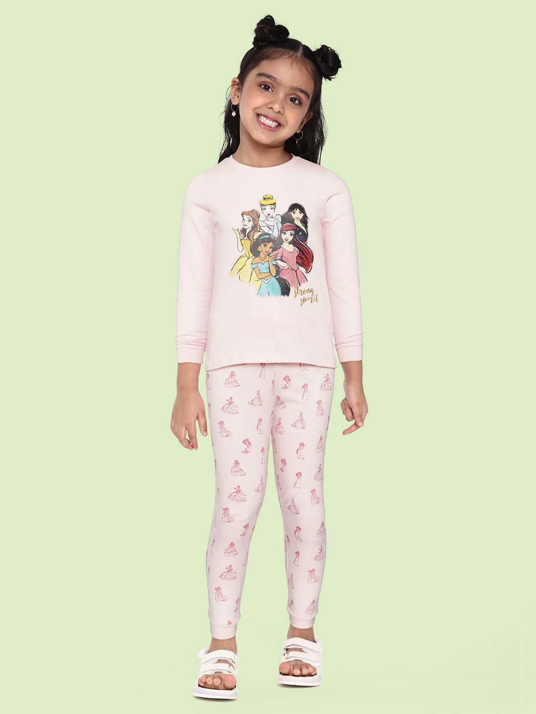 

Marks & Spencer Girls Pink Disney Princess Print Pyjama Set