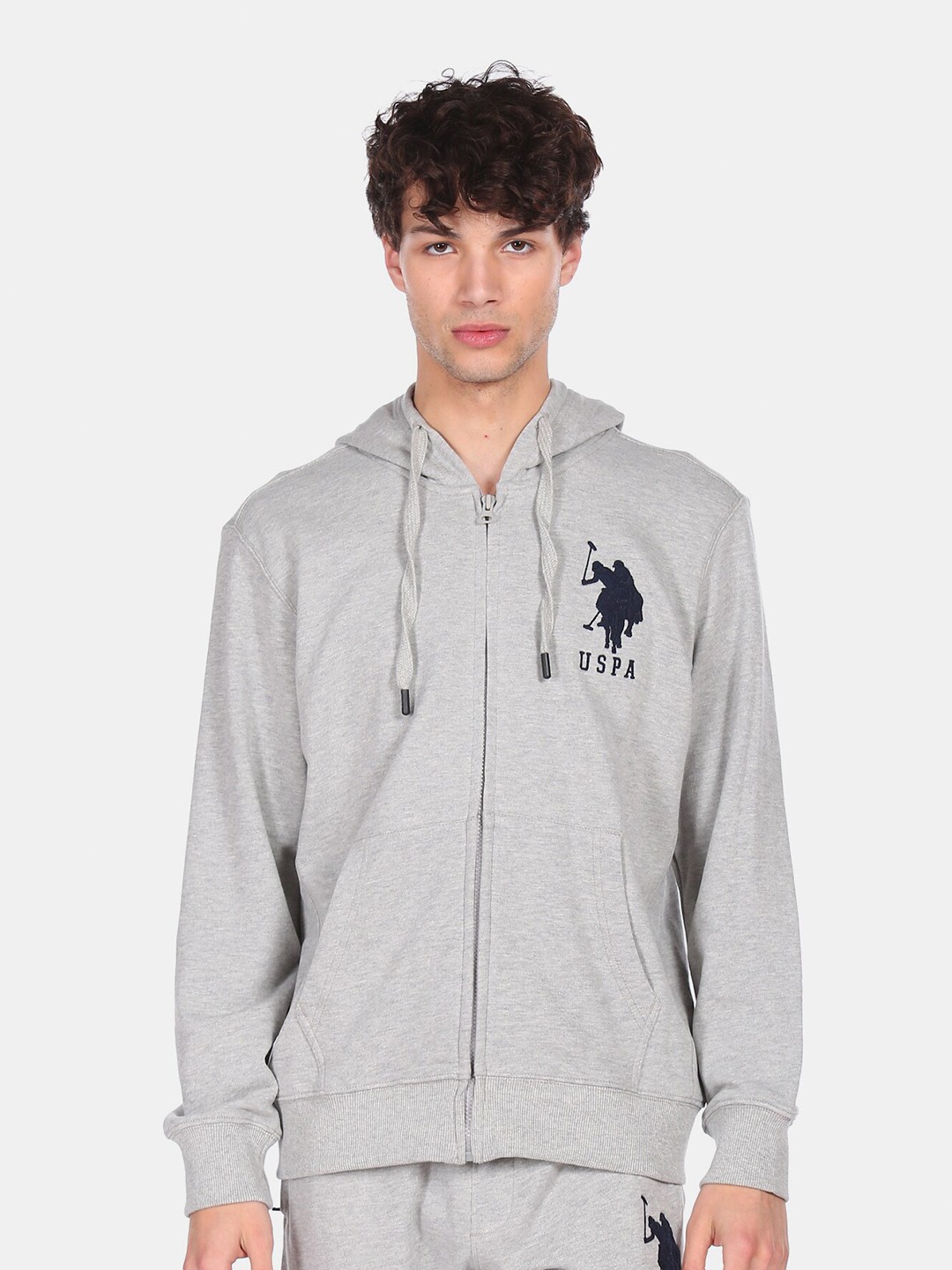 

U S Polo Assn Men Grey Sweatshirt