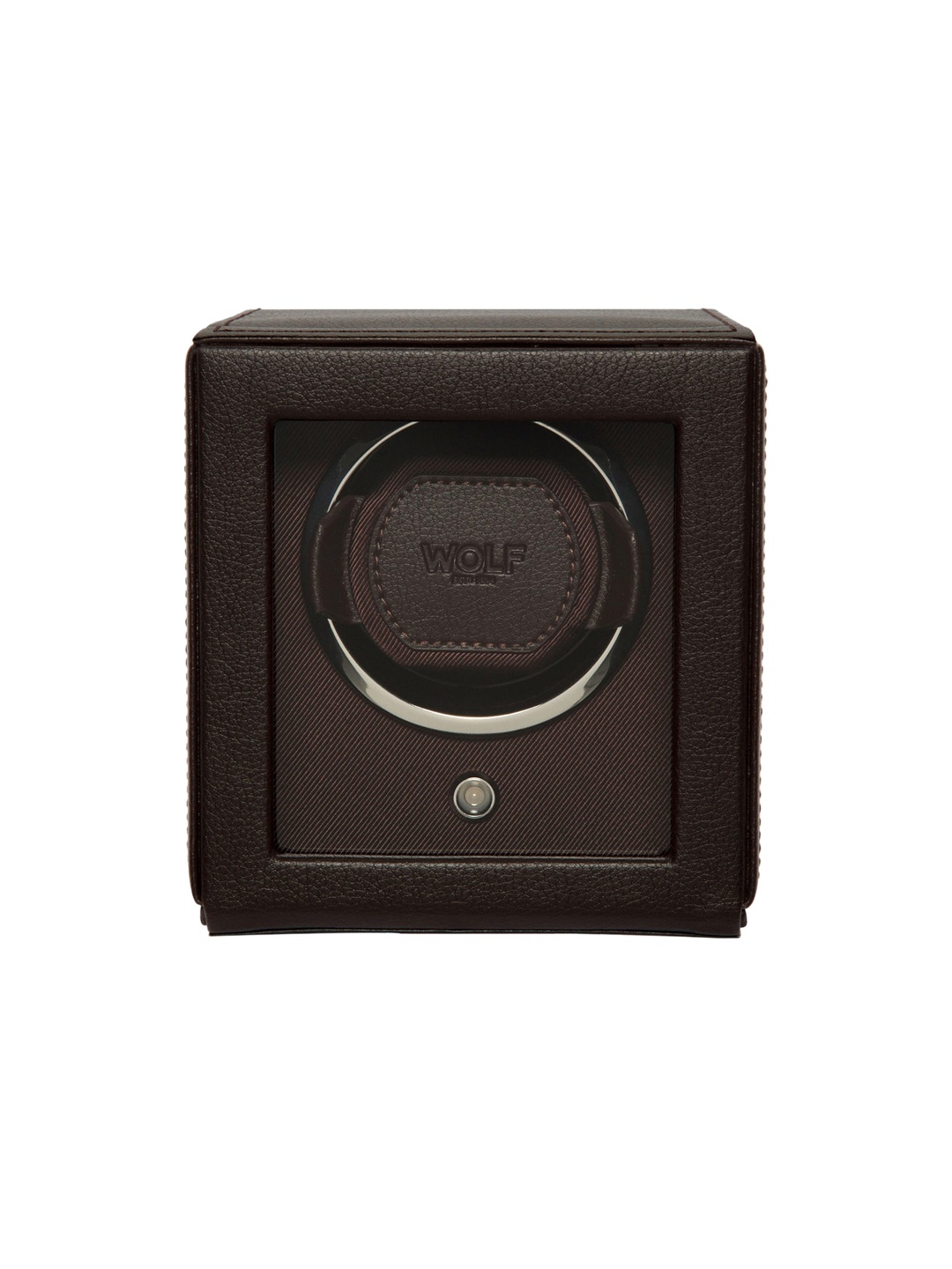 

WOLF Unisex Brown Solid Vegan Leather Watch Oraganiser