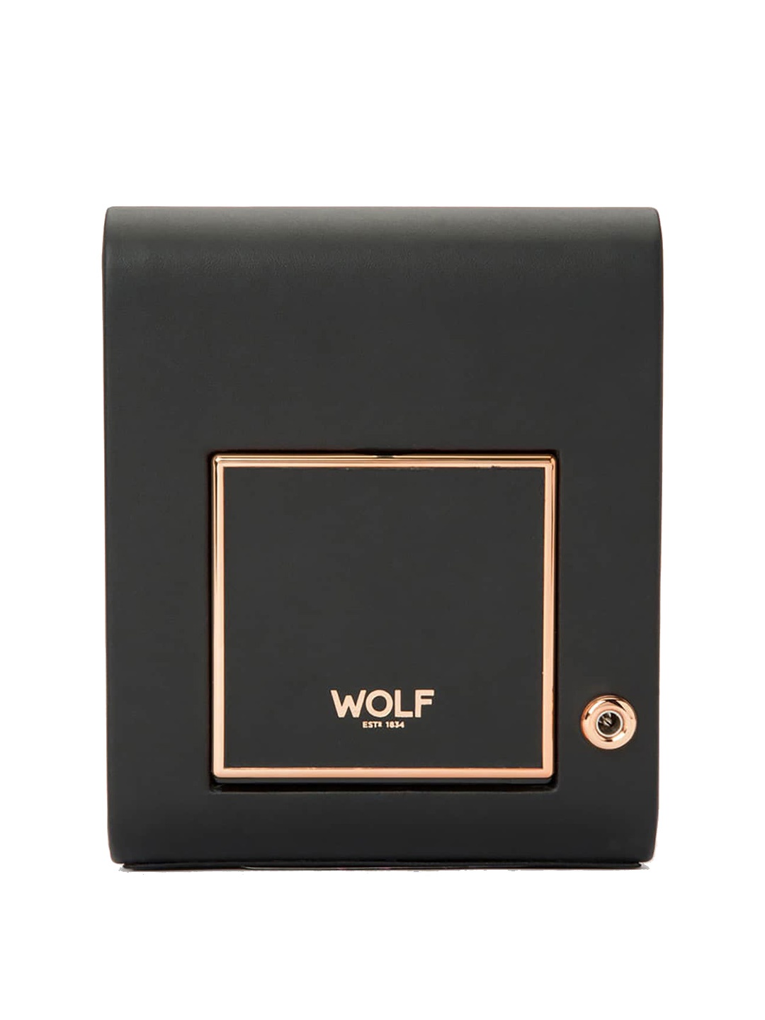 

WOLF Copper-Toned Axis Single Winder With Storage