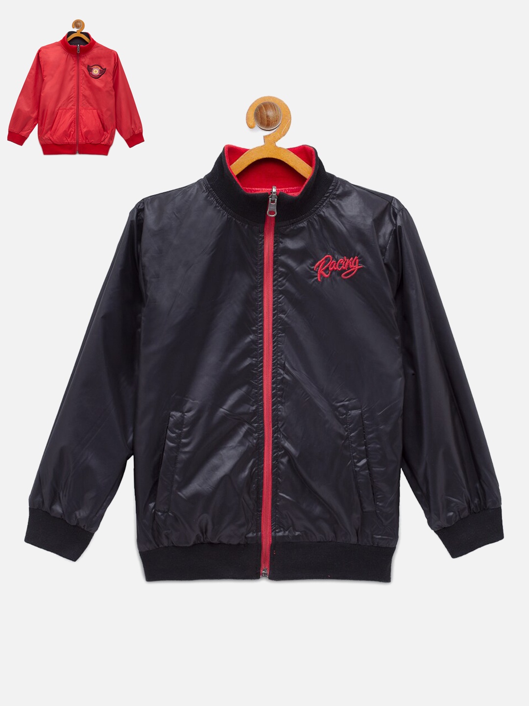 

NYNSH Boys Red Reversible Bomber Jacket