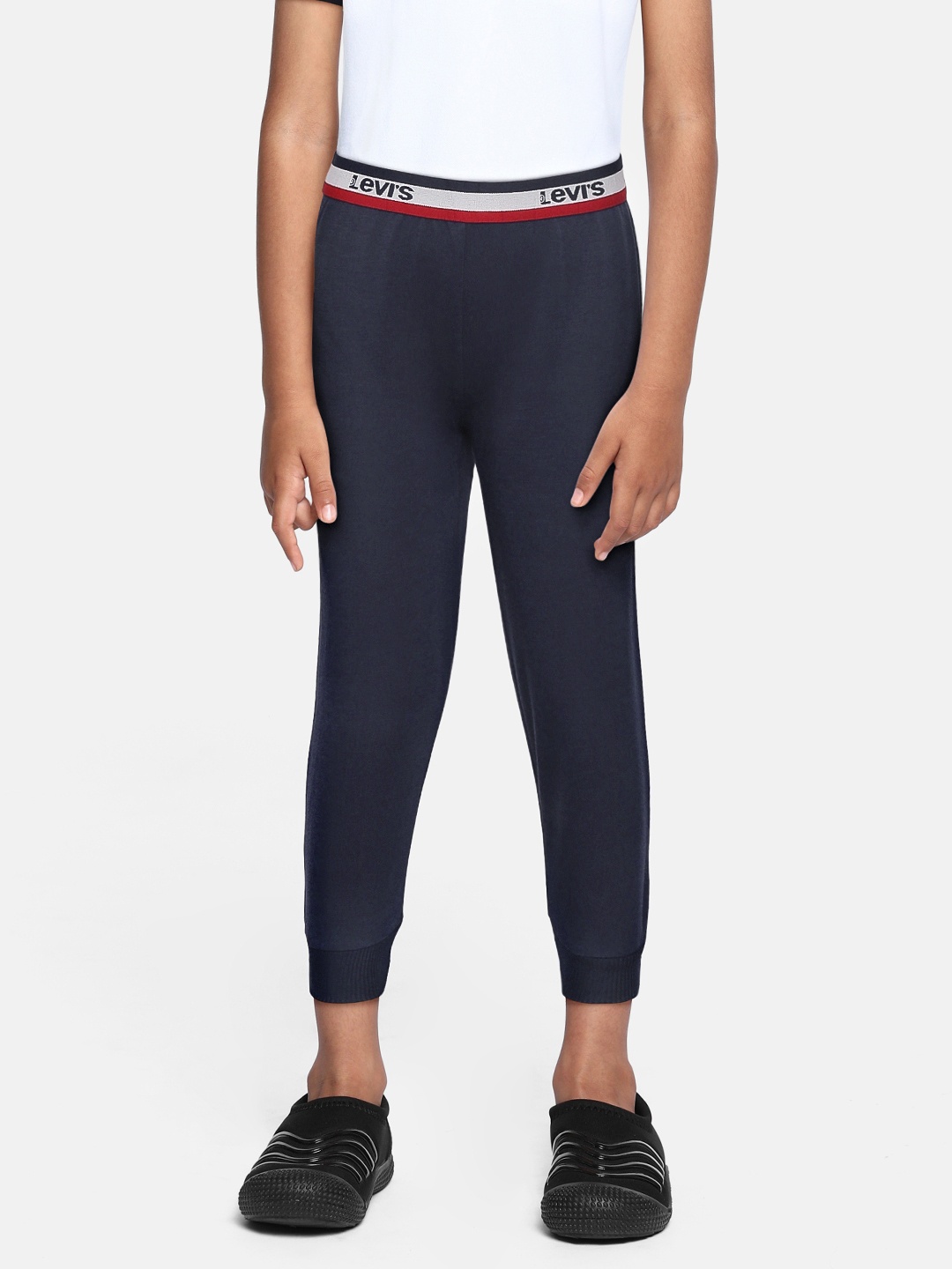 

Levis Boys Navy Blue Snug Fit Solid Lightweight Joggers