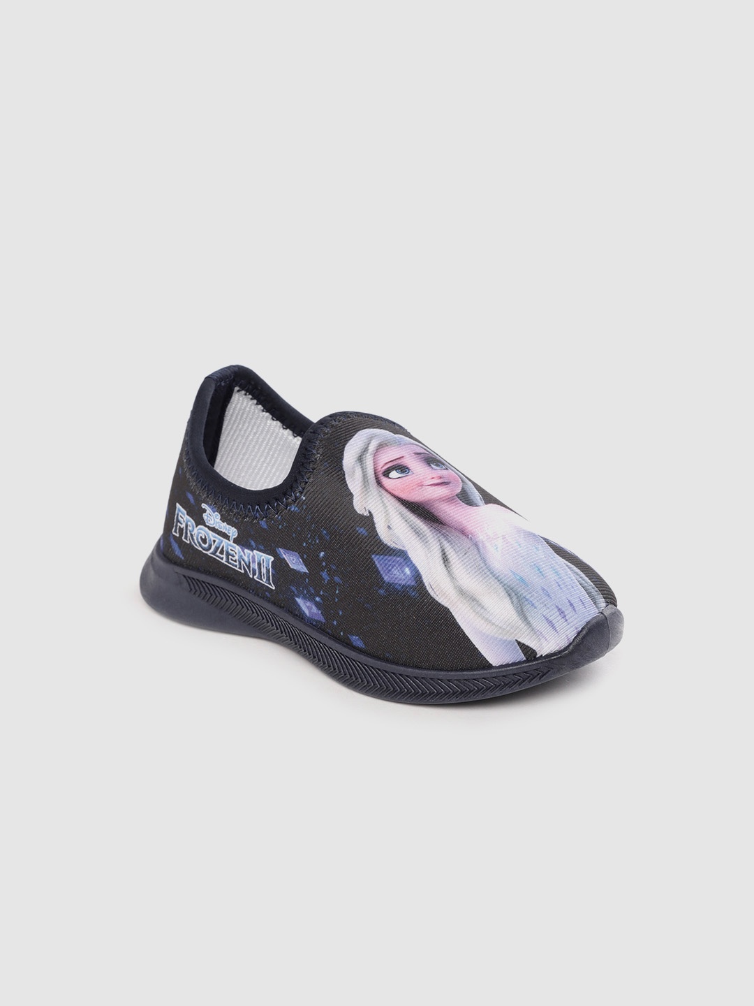 

toothless Girls Navy Blue Frozen Slip-On Sneakers