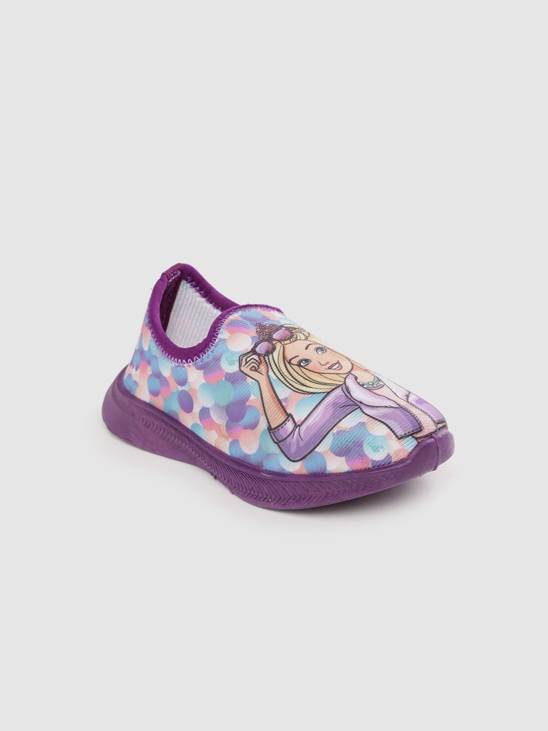 

toothless Girls Purple Barbie Slip-On Sneakers