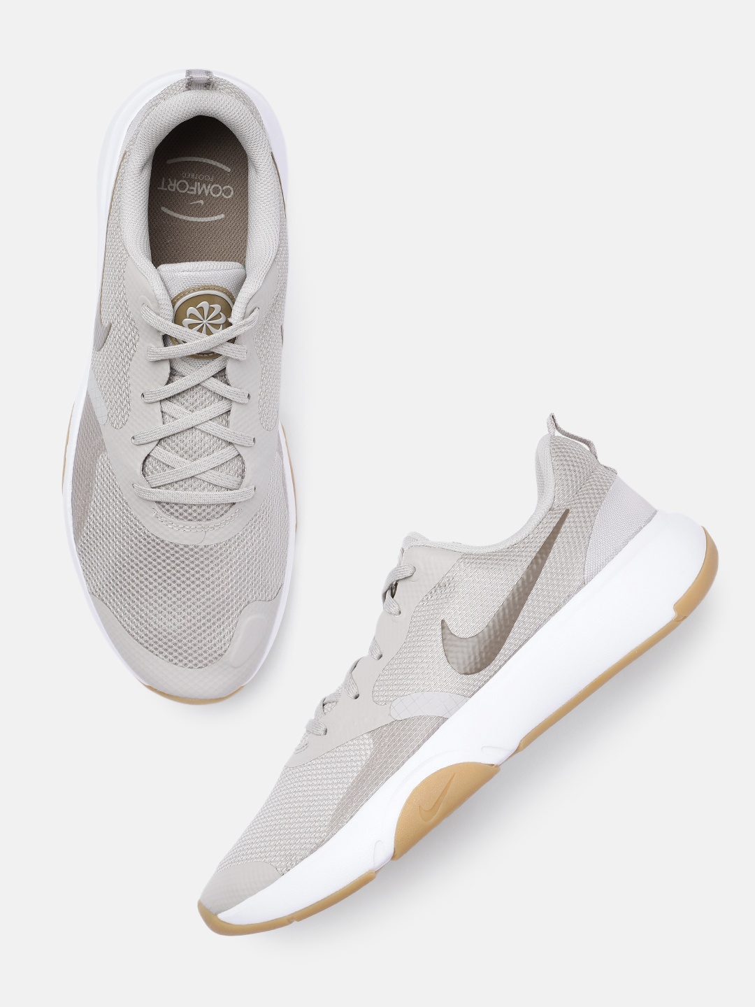 

Nike Men Grey Solid City Rep TR Regular Training or Gym Shoes