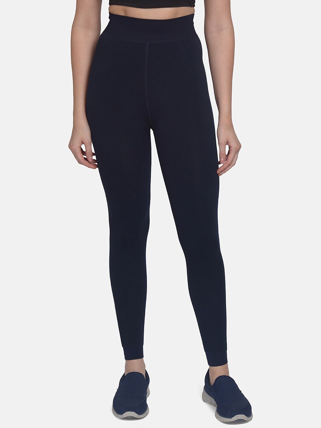 

Mod & Shy Women Navy Blue Solid Woolen Ankle-Length Tights