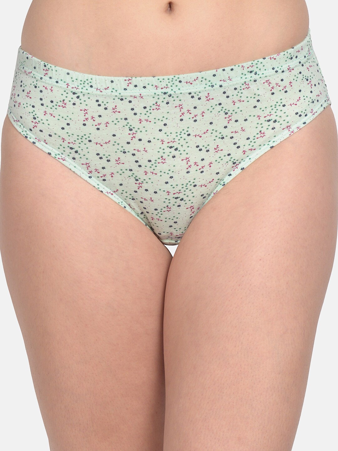 

mod & shy Women Green Printed Basic Briefs