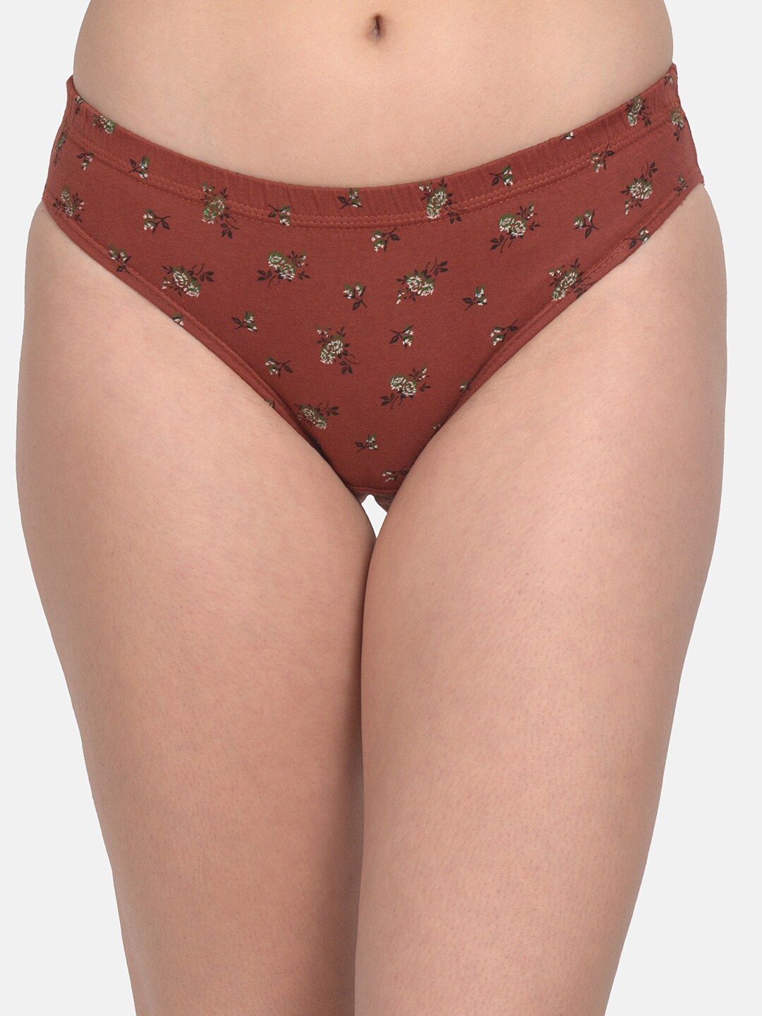 

Mod & Shy Women Brown Floral Printed Hipster Briefs