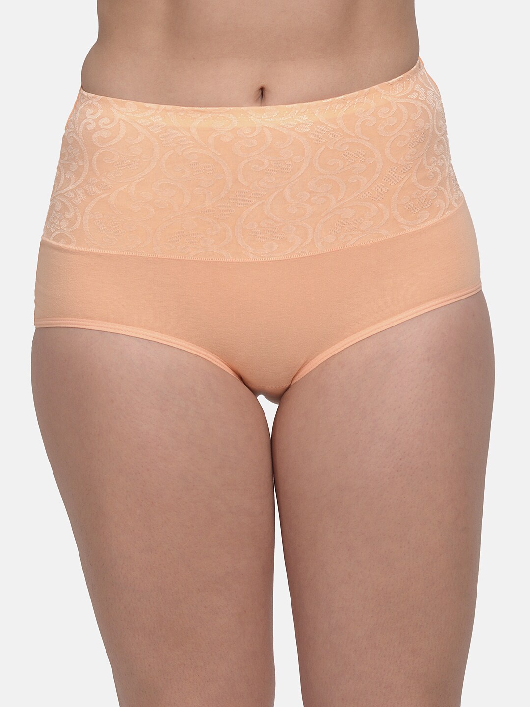 

mod & shy Women Peach-Coloured Solid Tummy Tucker Shapewear