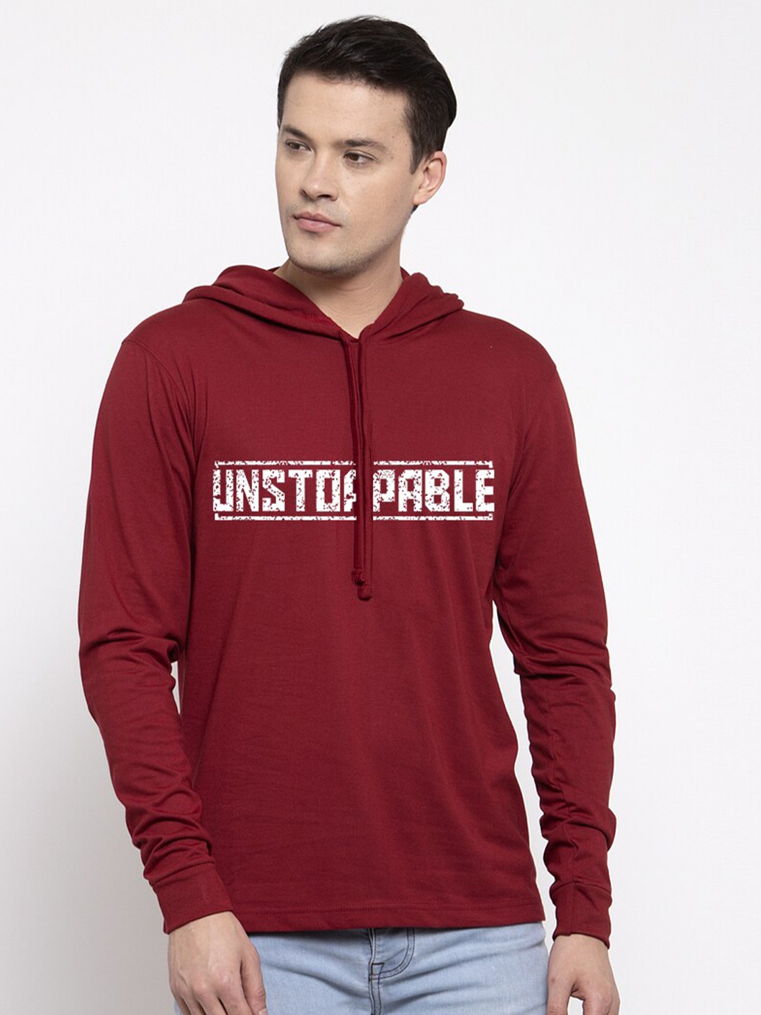

Friskers Men Maroon Typography Pockets T-shirt