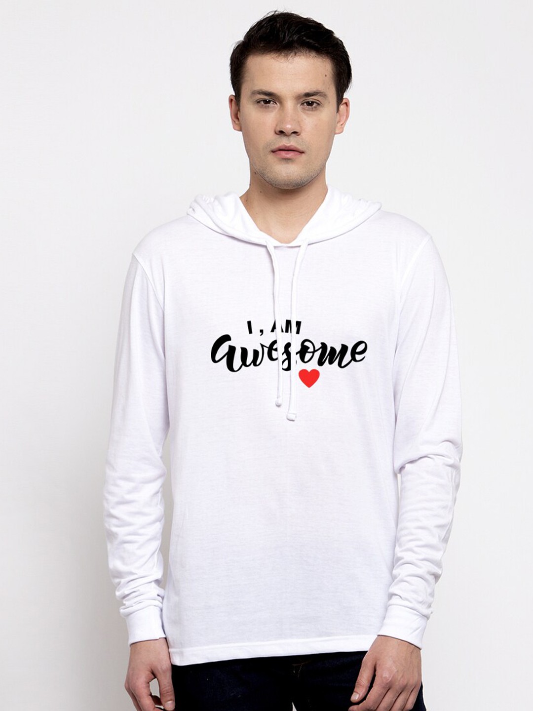 

Friskers Men White Typography Printed Applique T-shirt