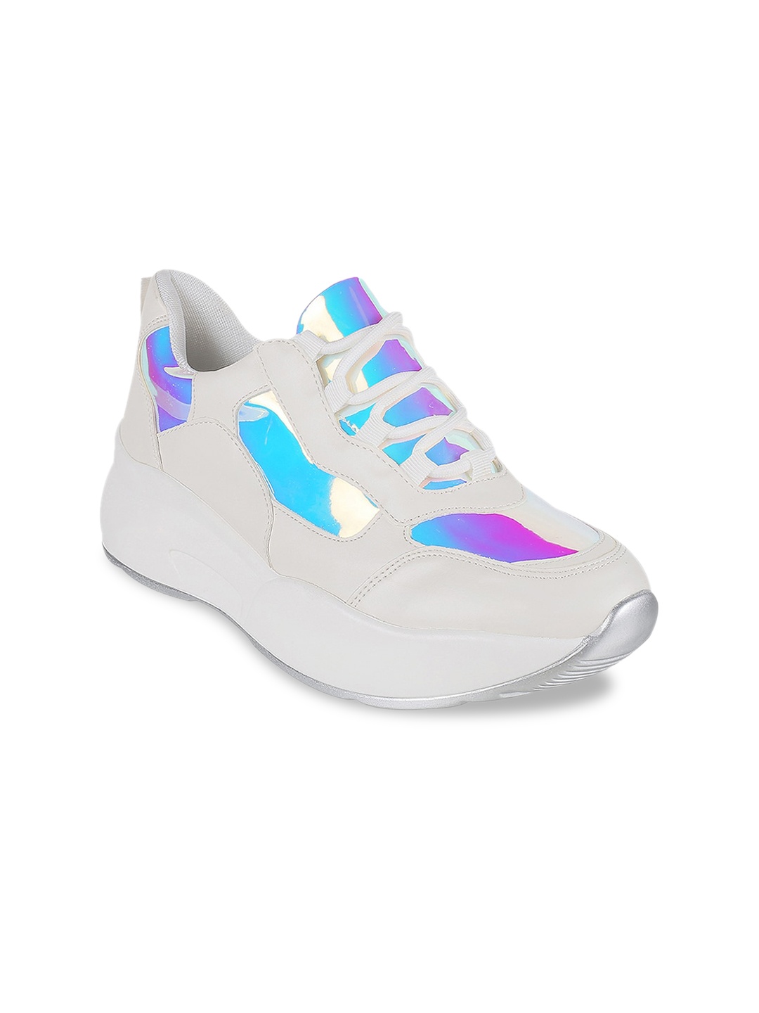 

Mochi Women White Ballerinas with Bows Flats