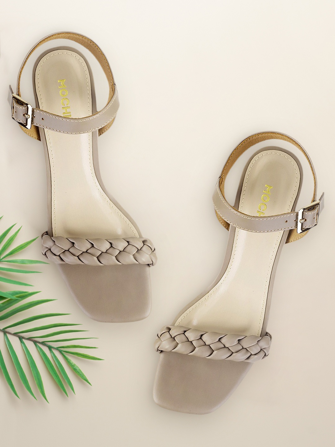 

Mochi Grey Block Heels