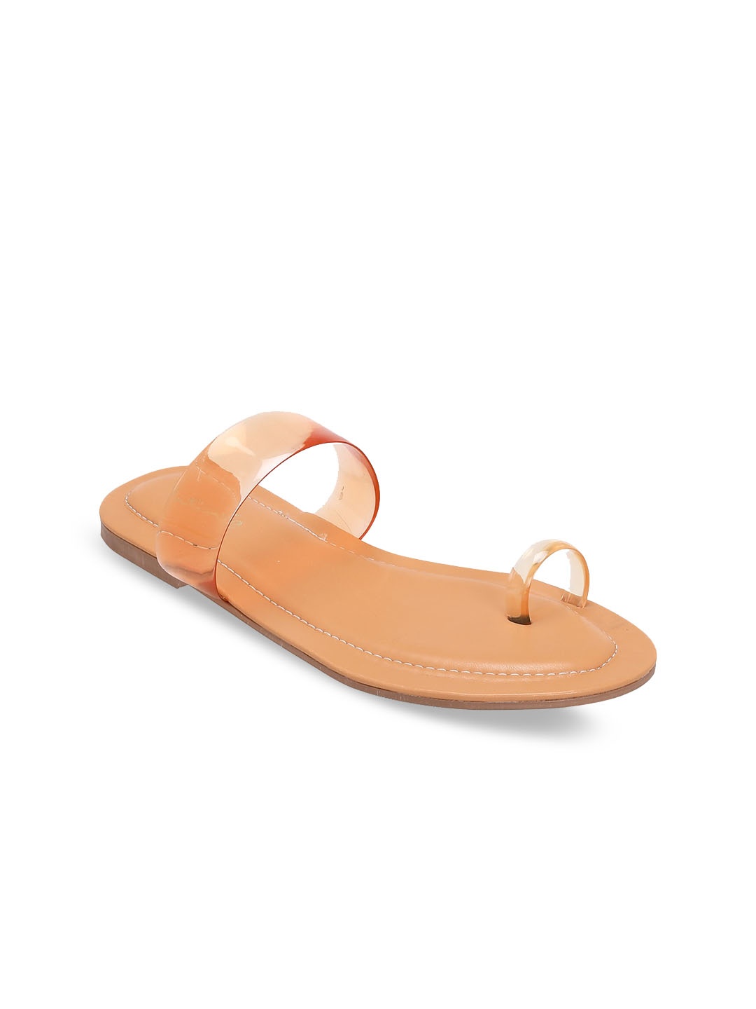 

LA SAVIE Women Mustard One Toe Flats with Bows