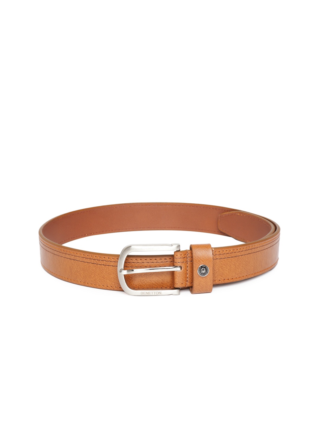 

United Colors of Benetton Men Tan Brown Solid Belt