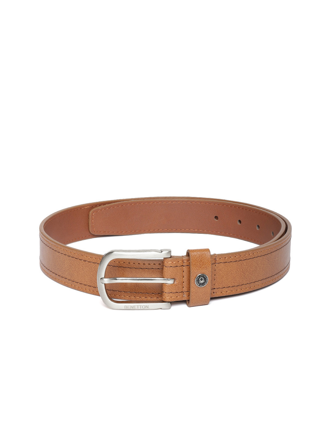 

United Colors of Benetton Men Tan Brown Solid Belt