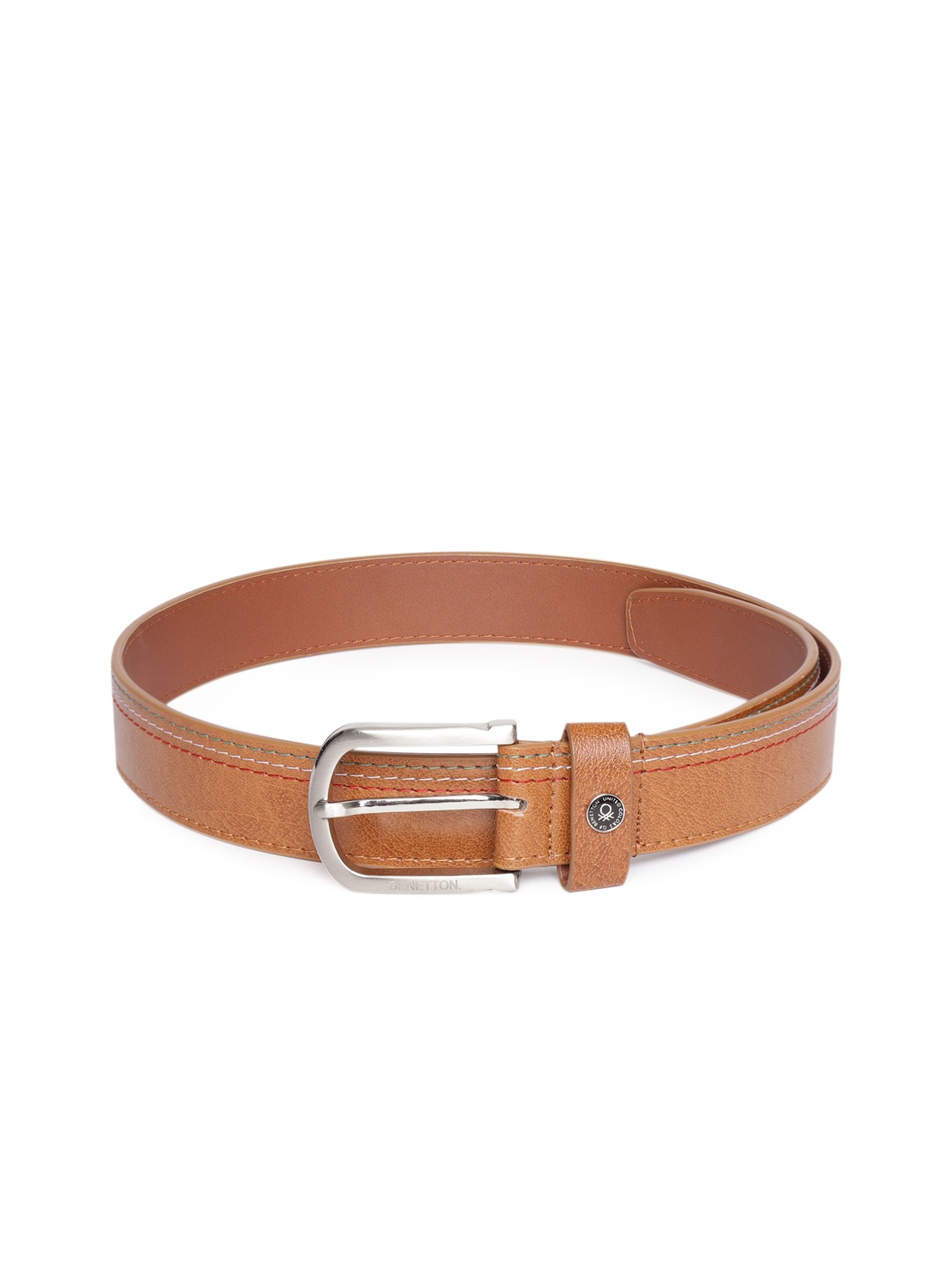 

United Colors of Benetton Men Tan Brown Textured Belt