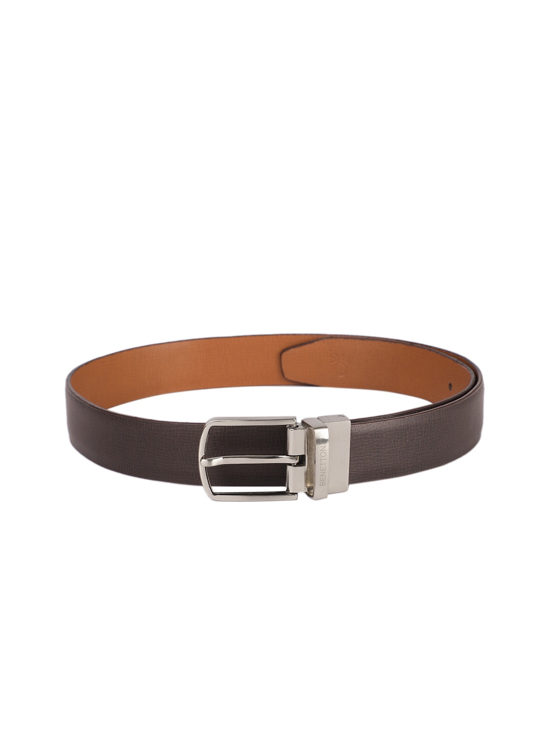

United Colors of Benetton Men Brown Reversible Belt
