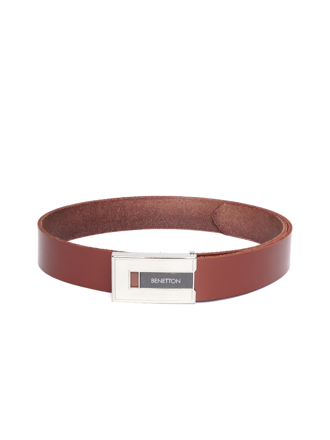 

United Colors of Benetton Men Brown Leather Belt