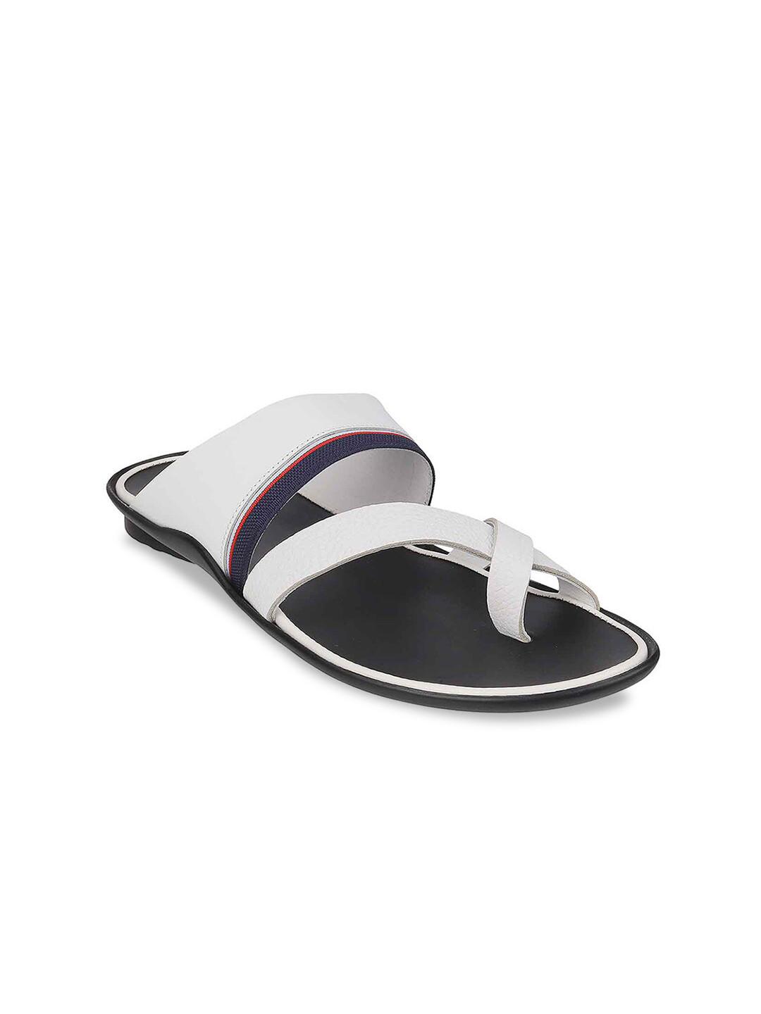 

Mochi Men White & Black Comfort Sandals