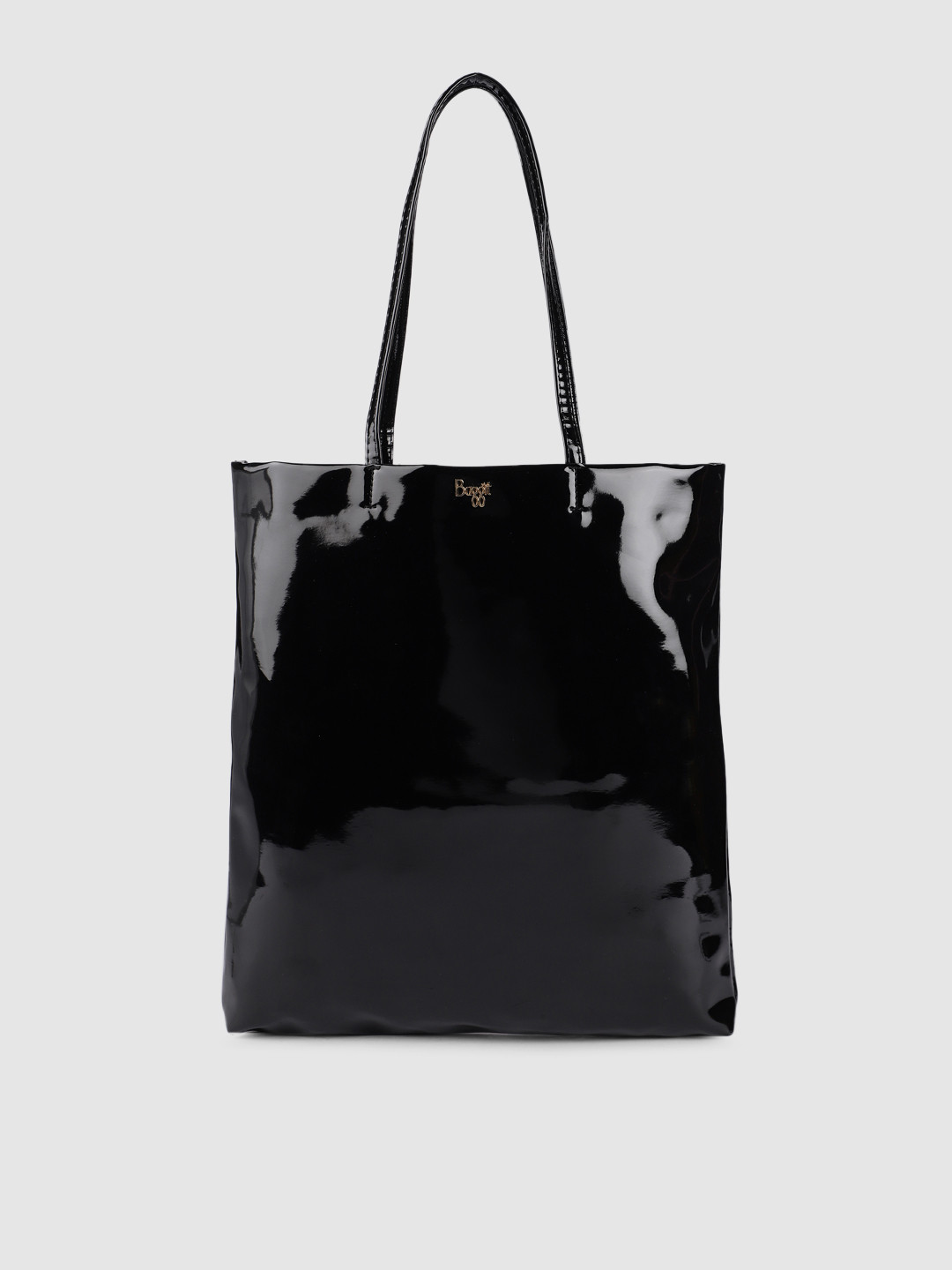 

Baggit Black STRAND PATENT Tote Bag