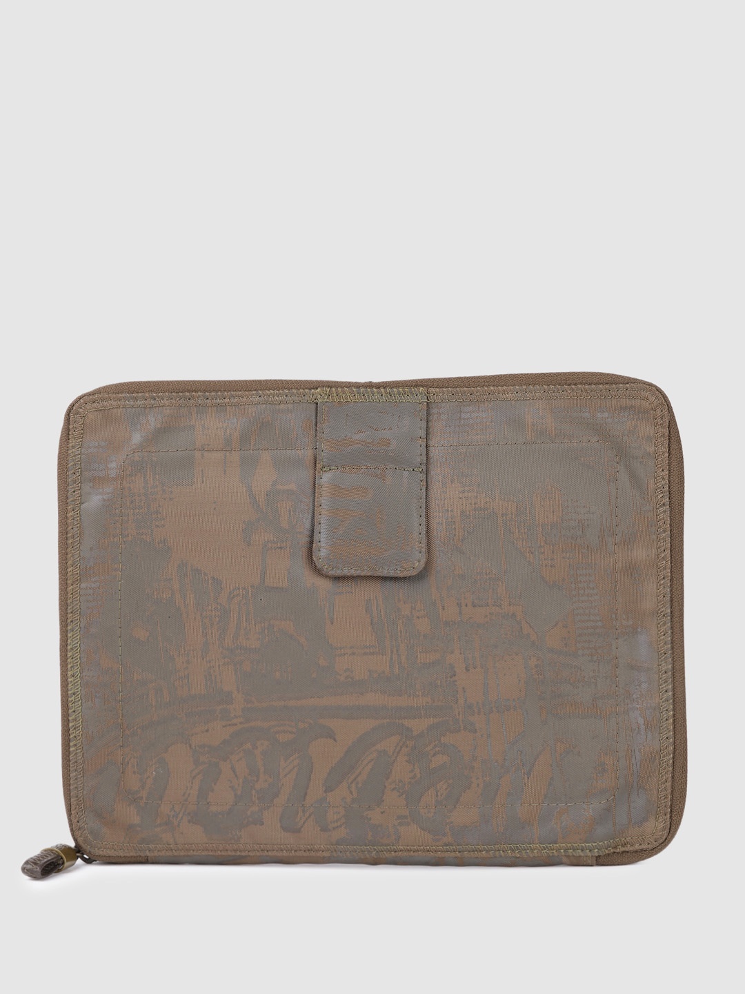 

Baggit Women Printed Zip Around Wallet, Brown