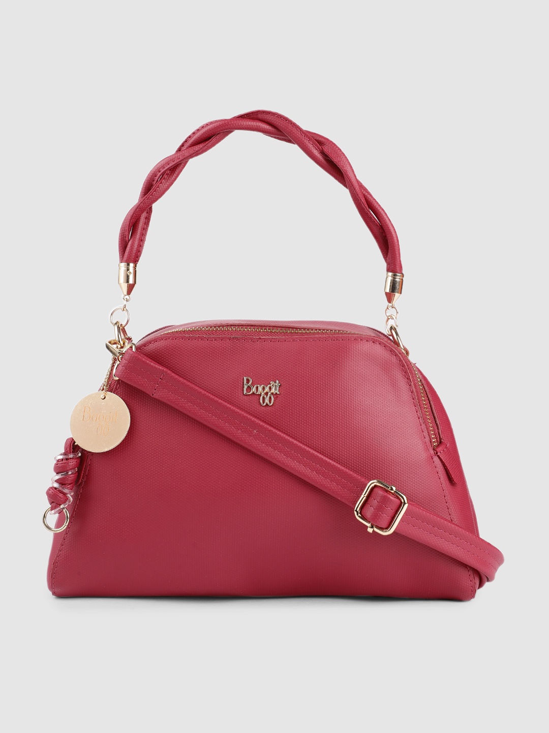 

Baggit Magenta Structured Handheld Bag