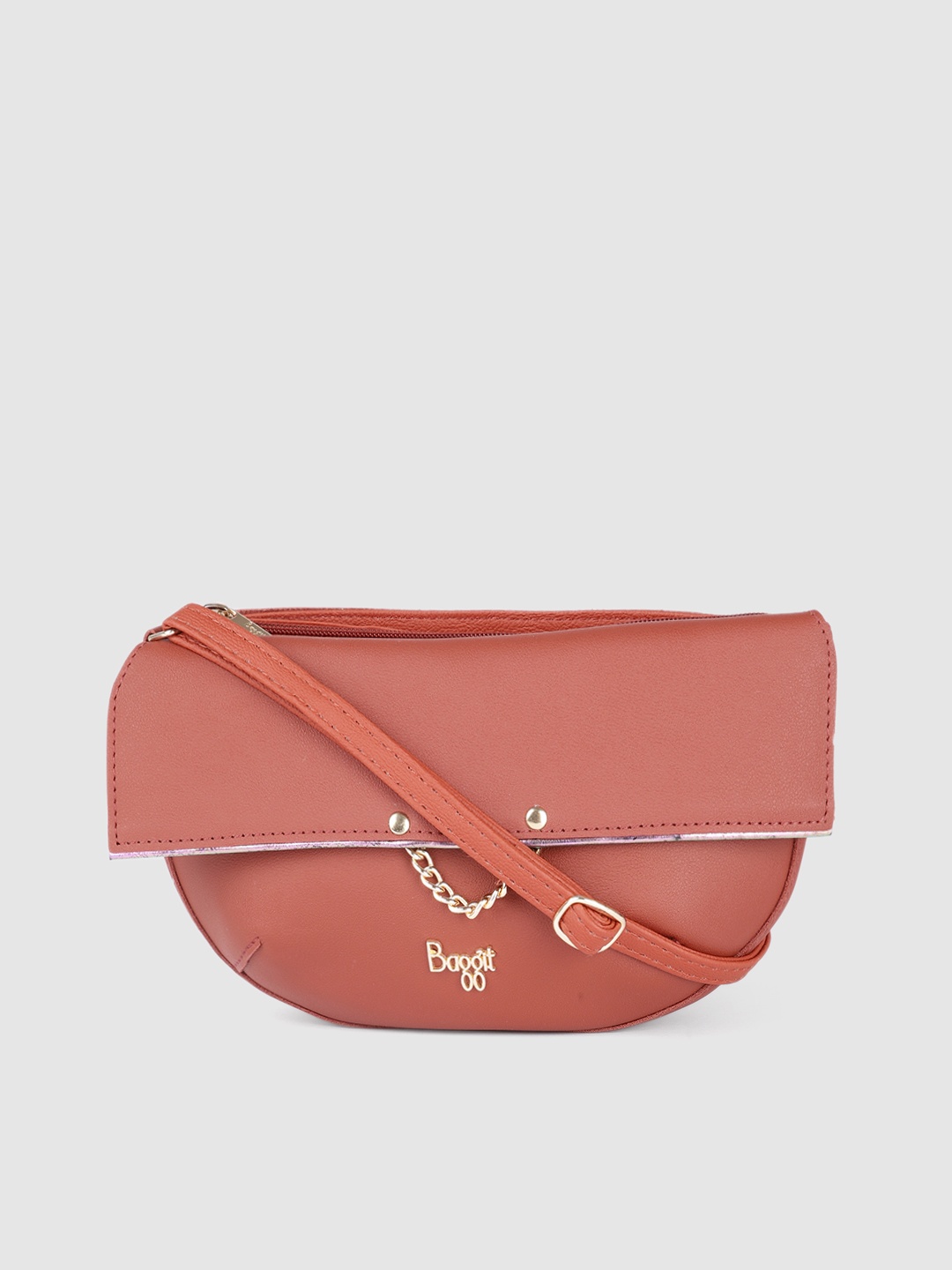 

Baggit Maroon Solid Sling Bag