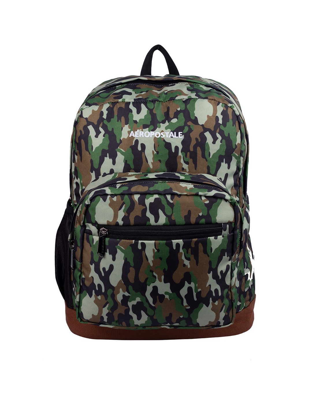 

Aeropostale Unisex Green & Brown Camouflage Backpack