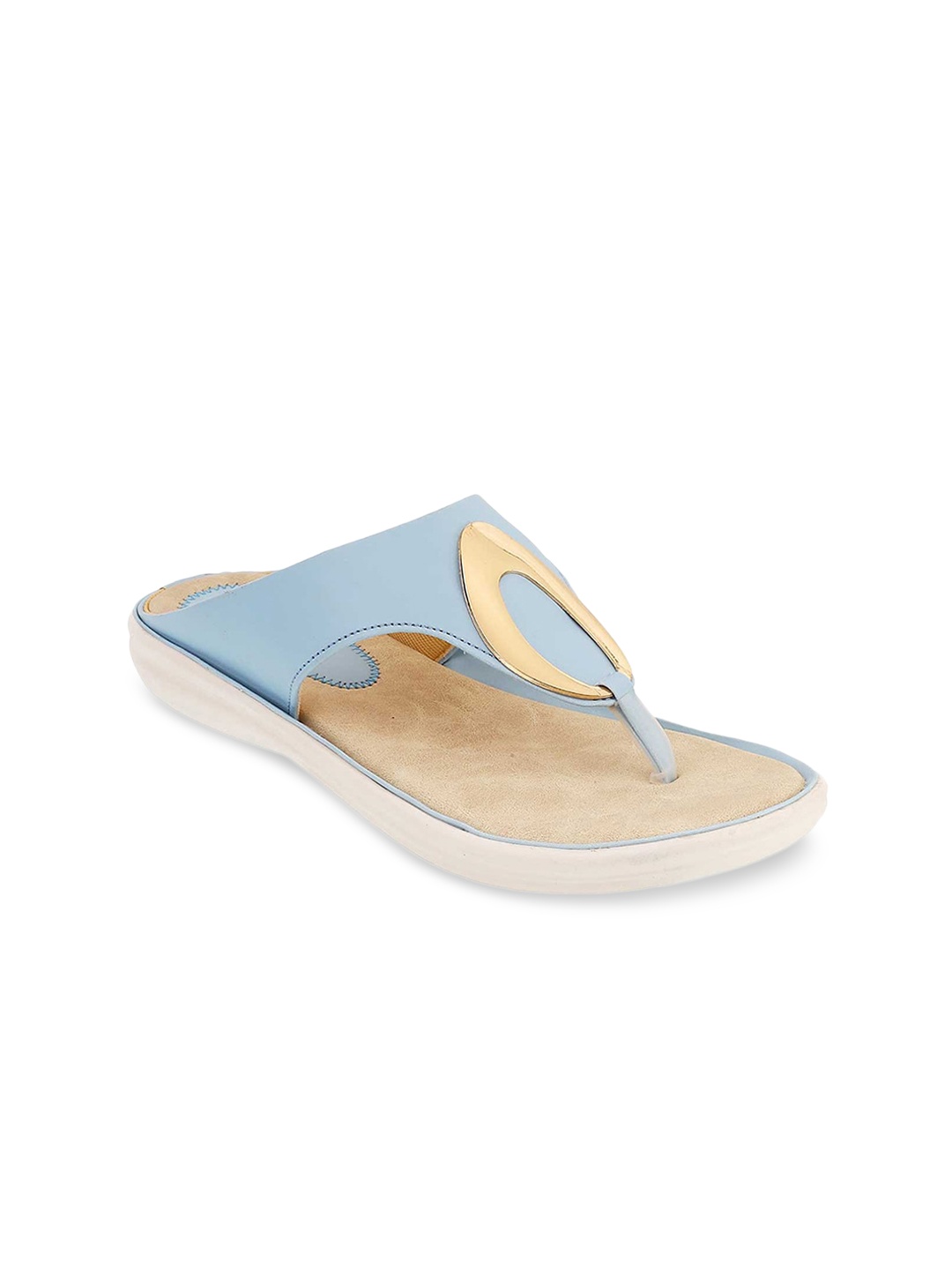 

WALKWAY by Metro Women Blue T-Strap Flats
