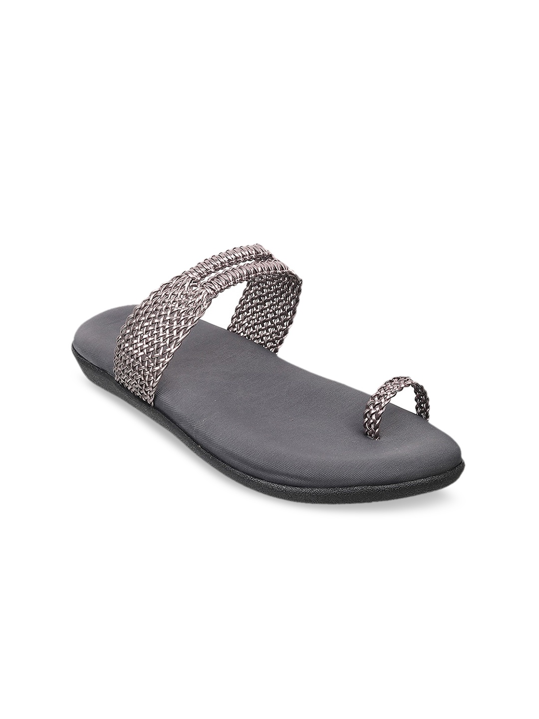 

WALKWAY by Metro Women Grey Textured One Toe Flats