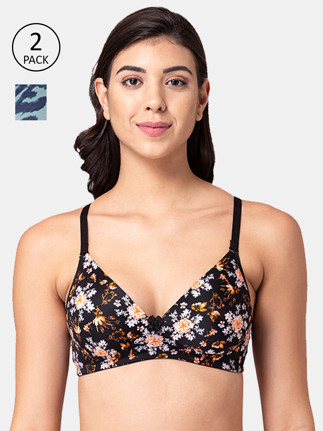 

Tweens Pack of 2 T-shirt Bra Lightly Padded, Black