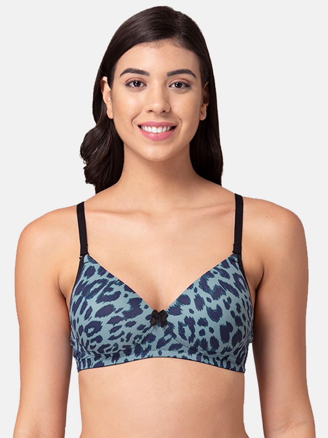 

Tweens Multicoloured Animal Printed T-shirt Bra Lightly Padded, Multi