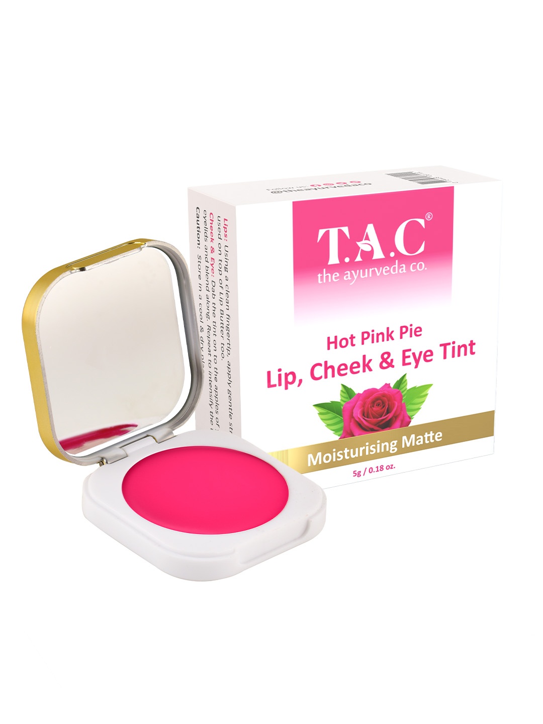 

TAC - The Ayurveda Co. Lip & Cheek Tint With Shea Butter - Hot Pink