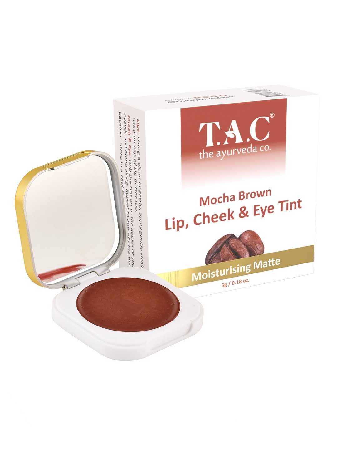 

TAC - The Ayurveda Co. Mocha Brown Lip & Cheek Tint With Shea Butter - 5gm