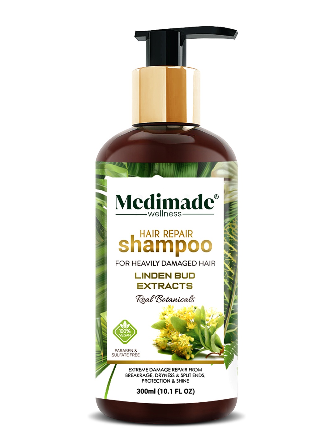 

Medimade Hair Repair Shampoo with Linden Bud Extracts - 300 ml, White