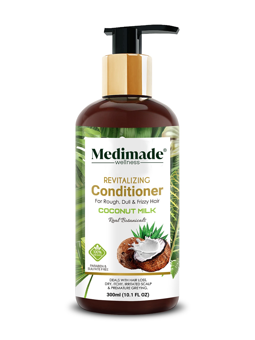 

Medimade Revitalizing Conditioner with Coconut Milk - 300 ml, White