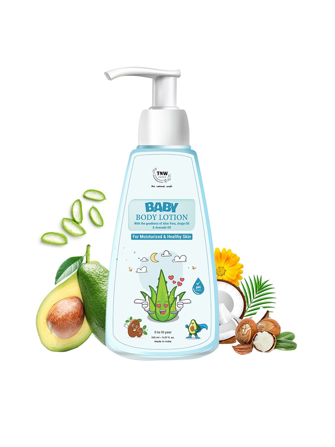 

TNW the natural wash Kids Body Lotion- 150ml, White