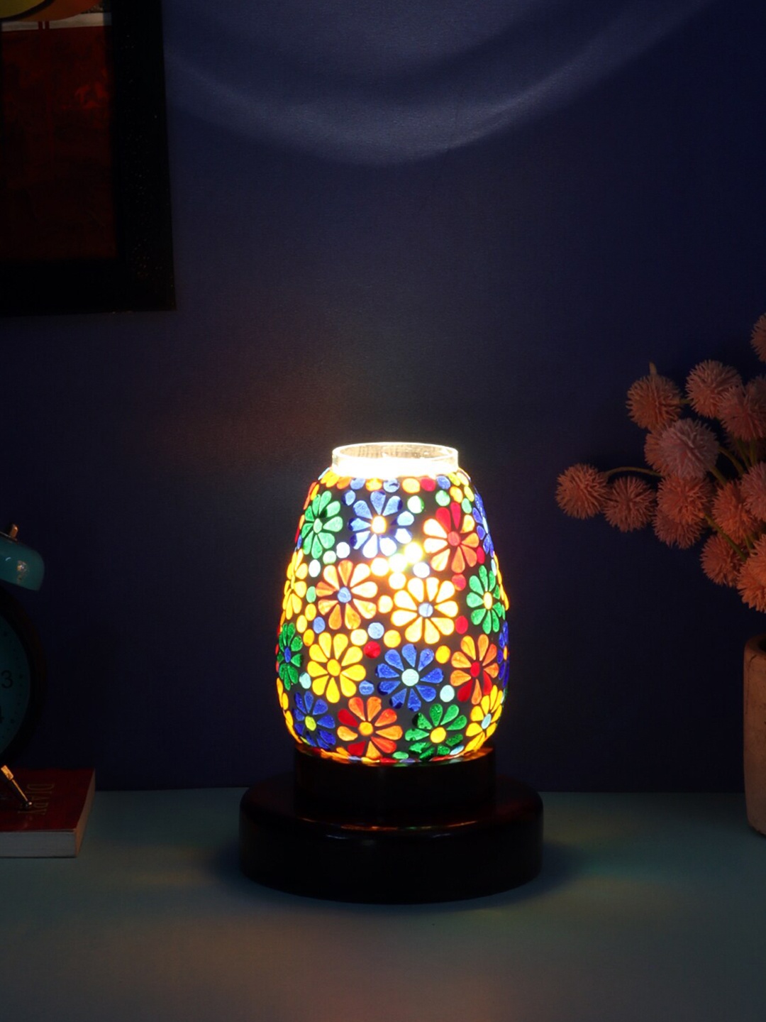 

Devansh Multicoloured Mosaic Glass Table Lamp with Shade, Multi