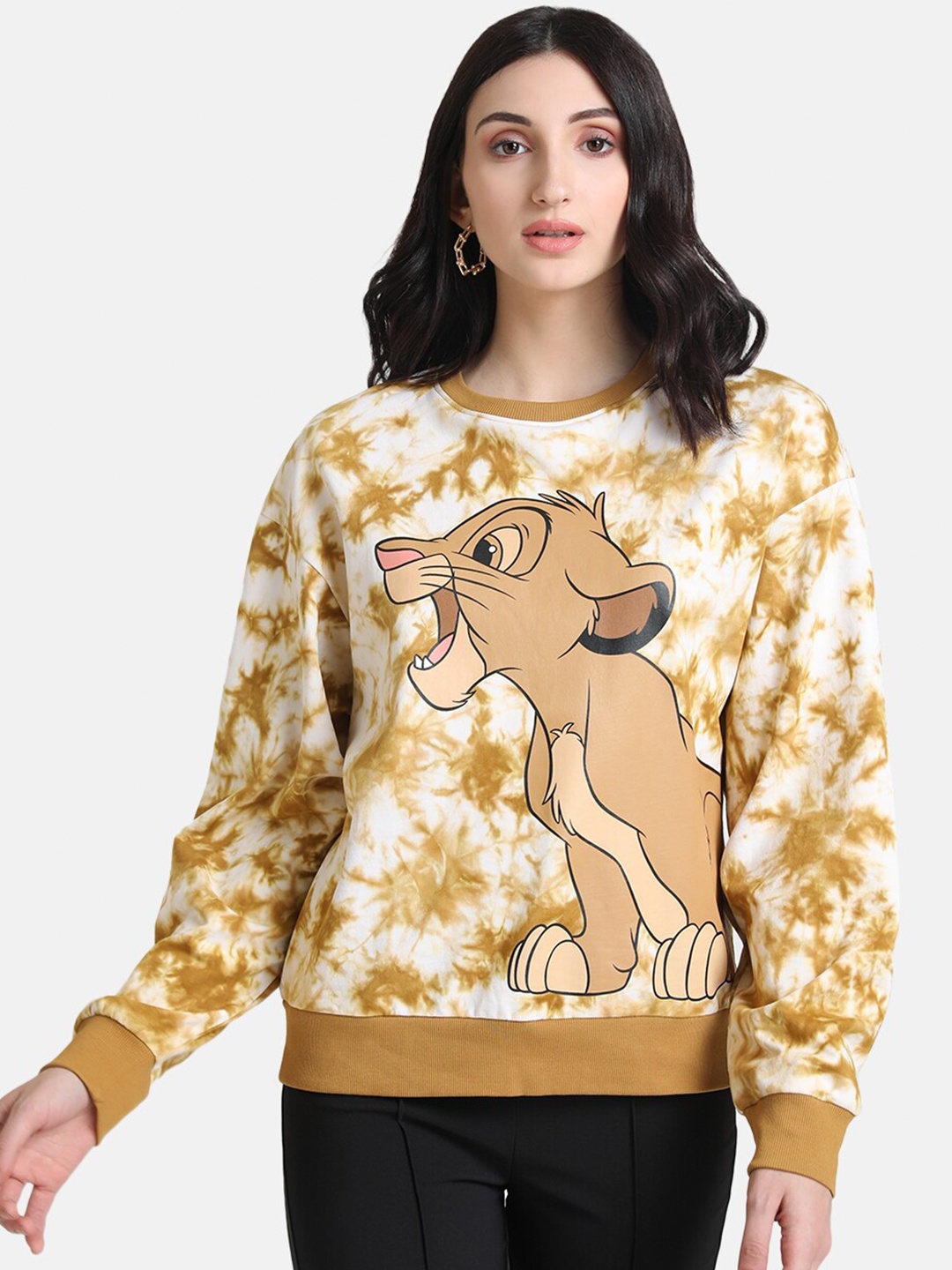 

Kazo Women Brown Printed Sweatshirt