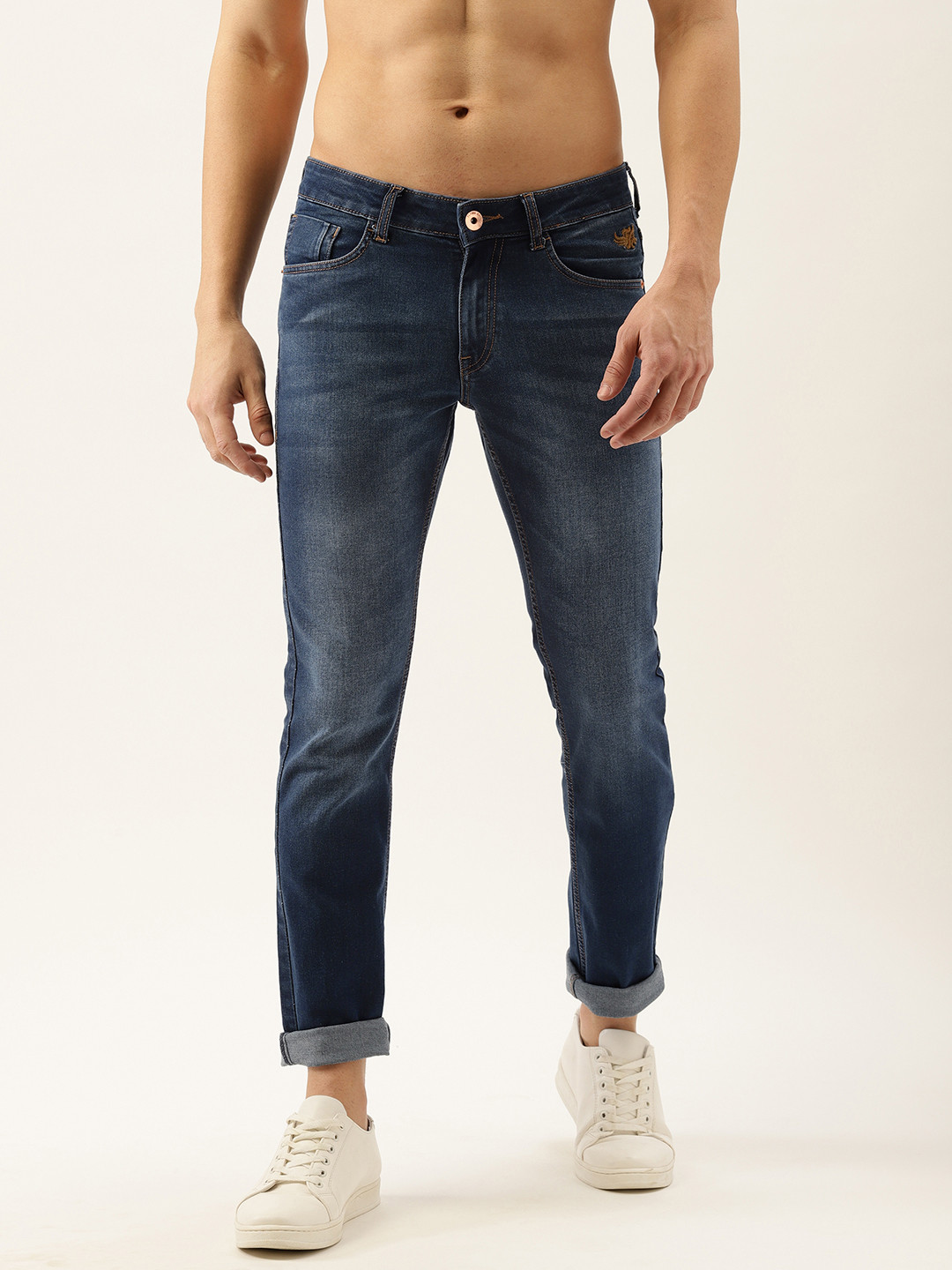 

Flying Machine Men Blue Jackson Skinny Fit Mid-Rise Light Fade Stretchable Jeans
