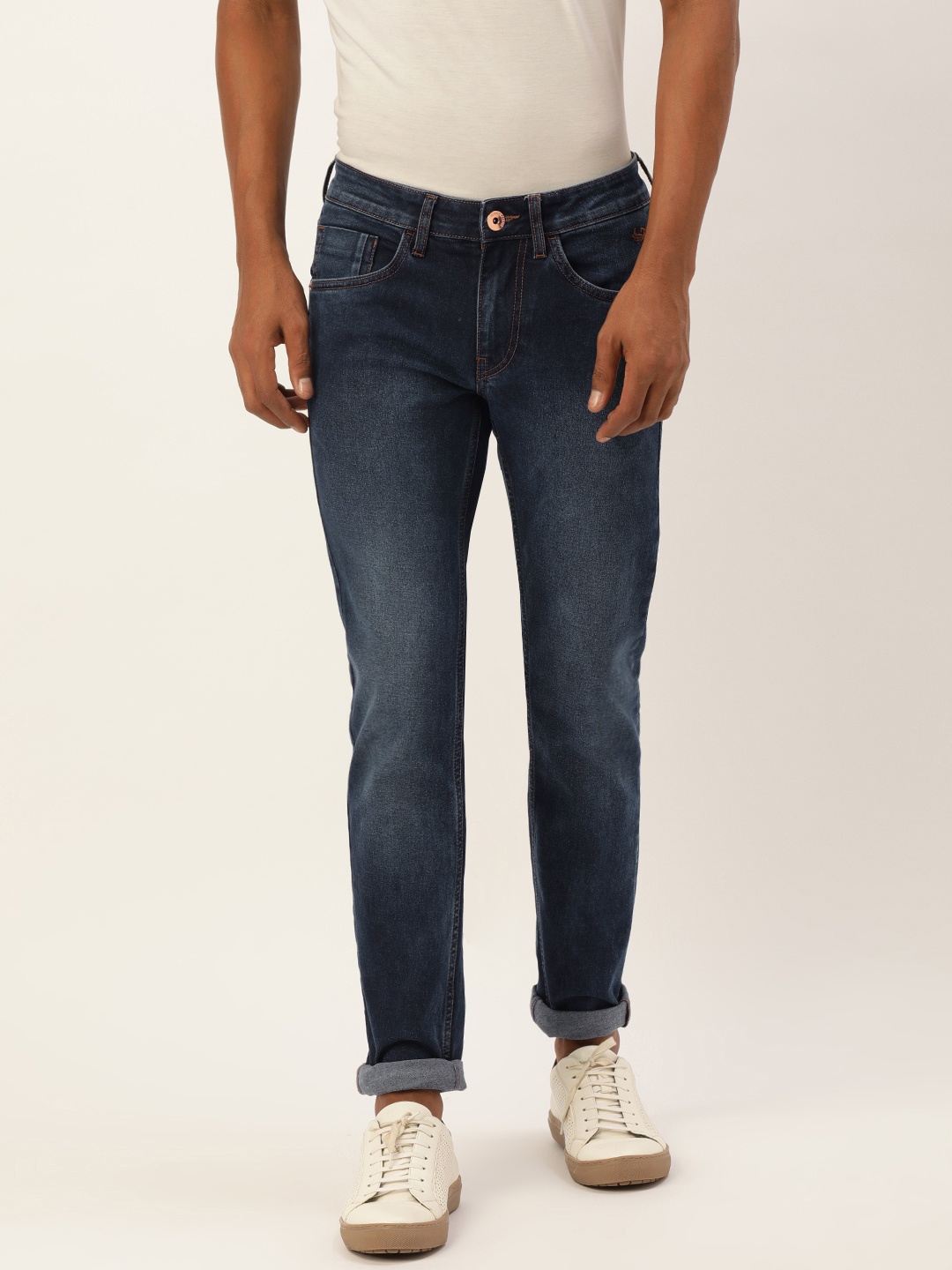 

Flying Machine Men Blue Jackson Skinny Fit Low-Rise Light Fade Stretchable Jeans