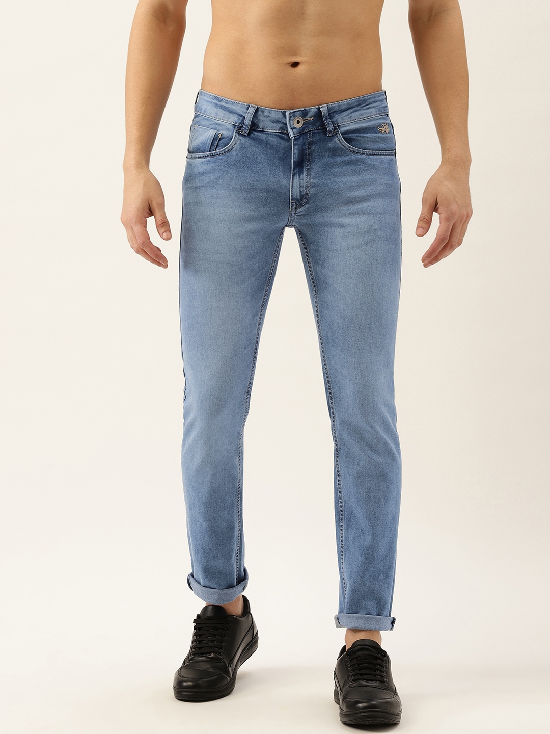 

Flying Machine Men Blue Slim Fit Low-Rise Light Fade Jeans