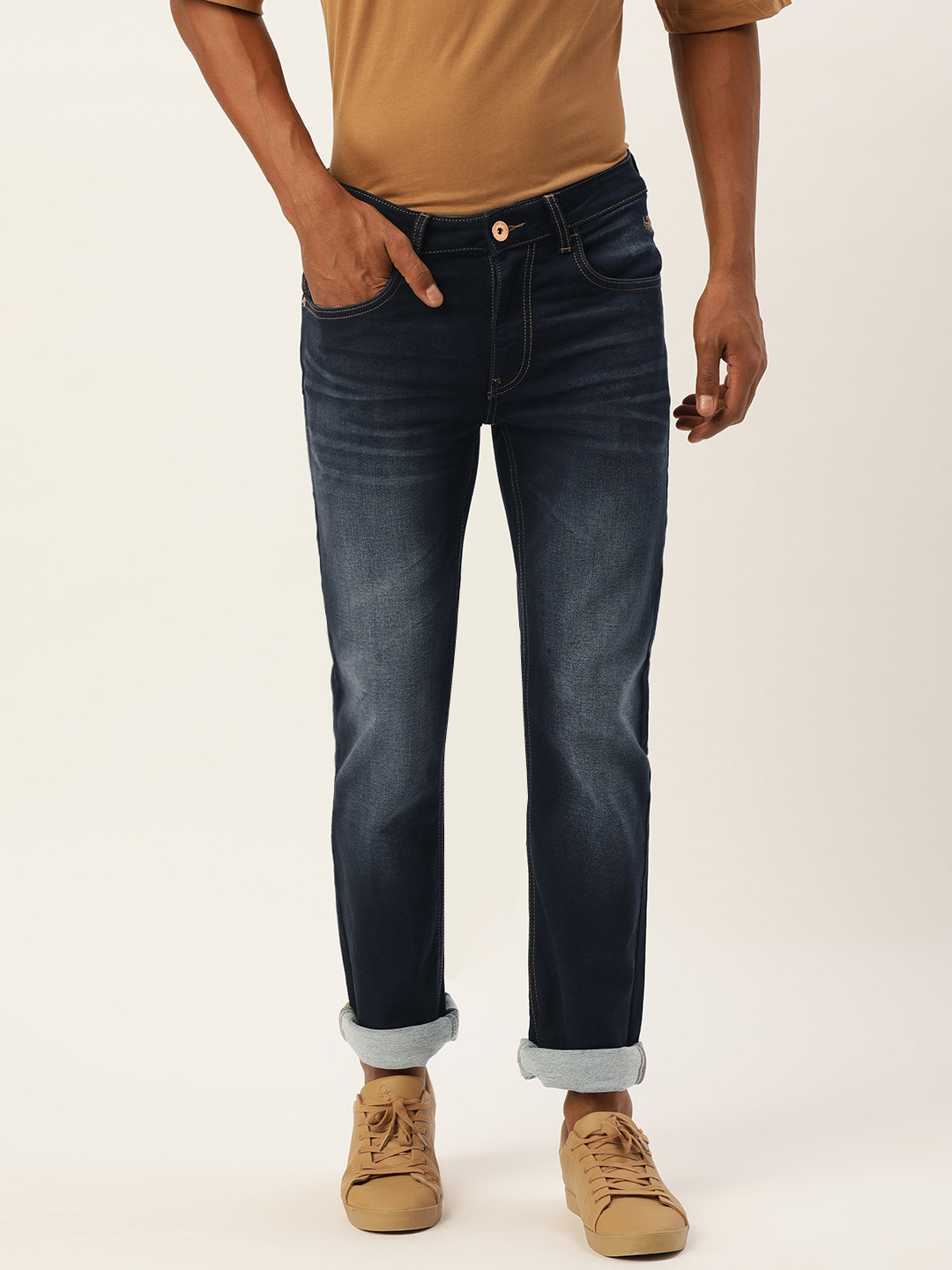 

Flying Machine Men Blue Slim Tapered Micheal Fit Light Fade Stretchable Jeans