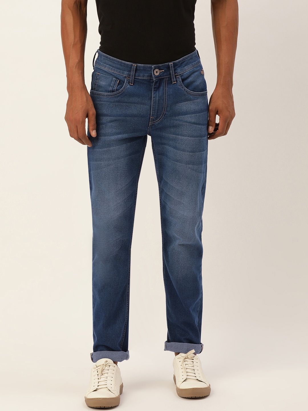 

Flying Machine Men Blue Micheal Slim Fit Mid-Rise Heavy Fade Jeans
