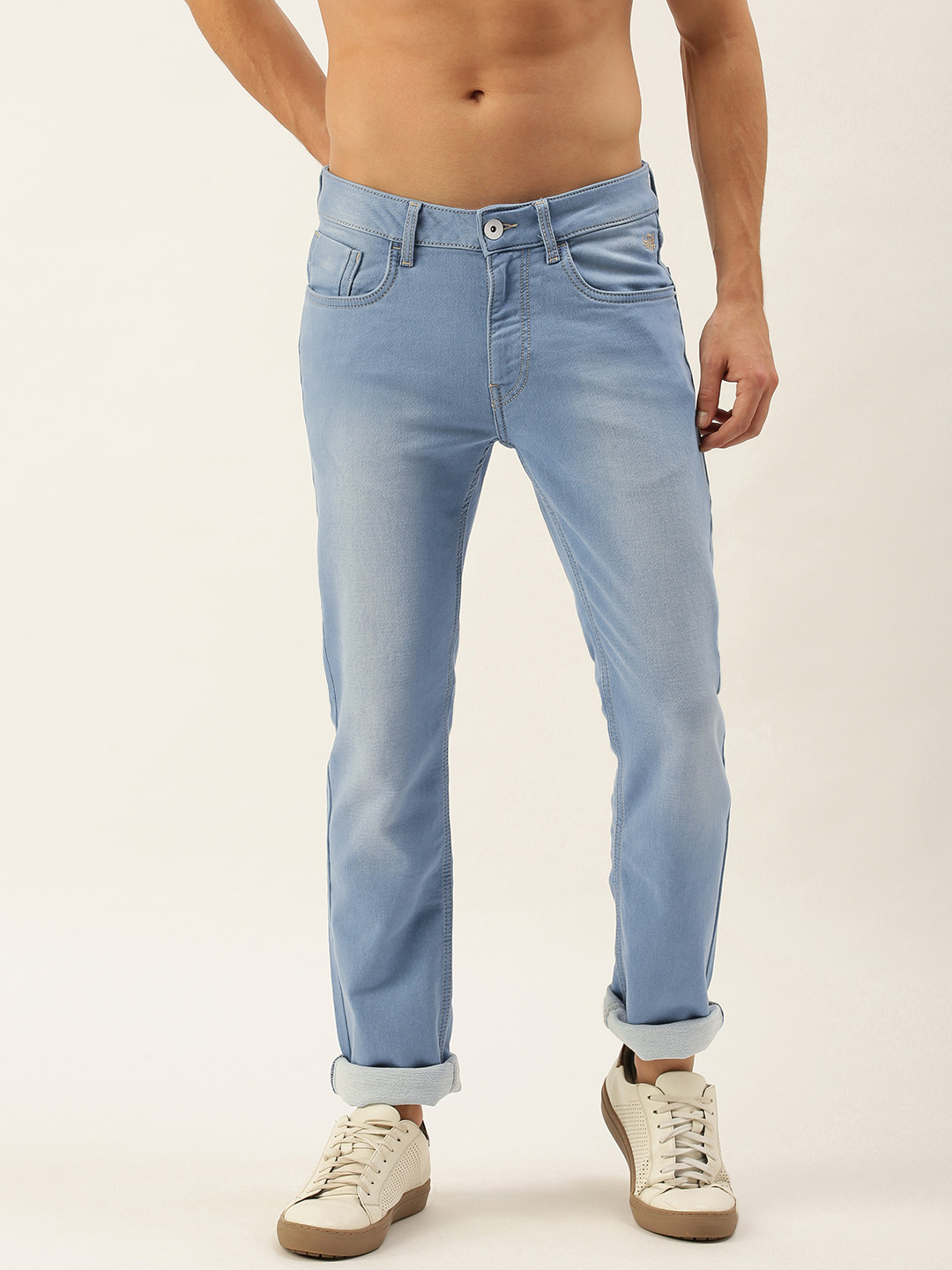 

Flying Machine Men Blue Slim Fit Light Fade Stretchable Jeans
