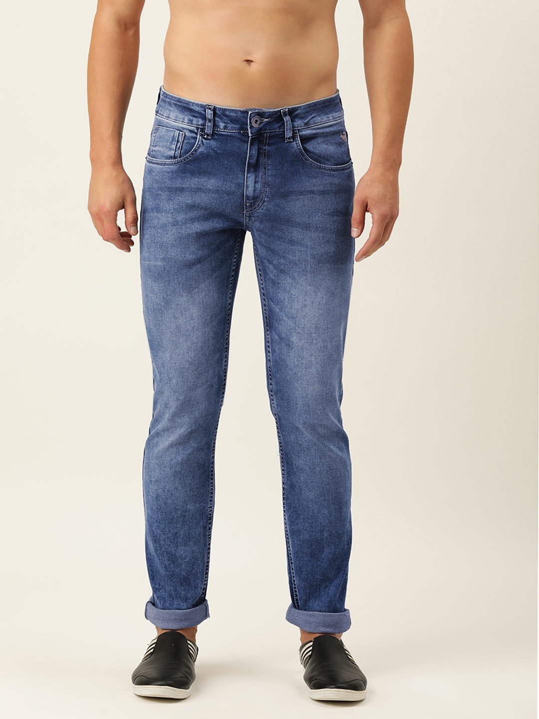

Flying Machine Men Blue Micheal Slim Fit Light Fade Stretchable Jeans